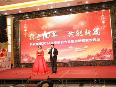 隆重舉辦2014 “攜手10年，共創(chuàng  )新篇”年度表彰大會(huì )暨新春聯(lián)歡晚會(huì )
